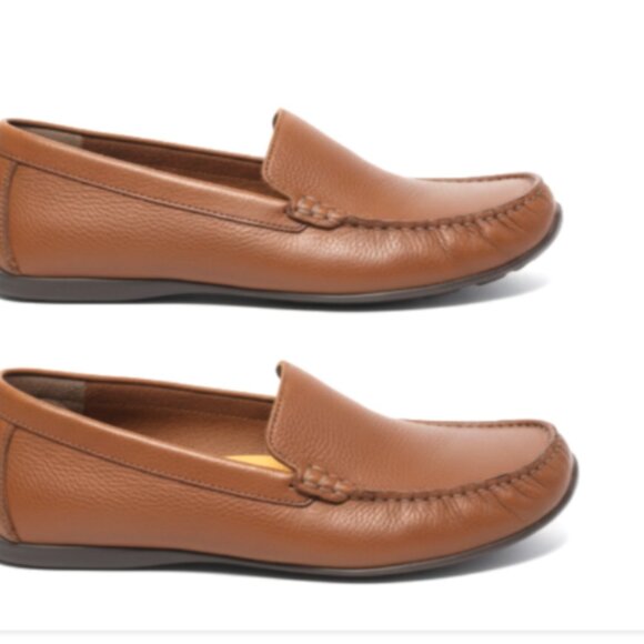 NEW Tommy Bahama Amalfi Mens 10D Tan Brown Leather Moccasin Loafers TB7S00145 main image 10